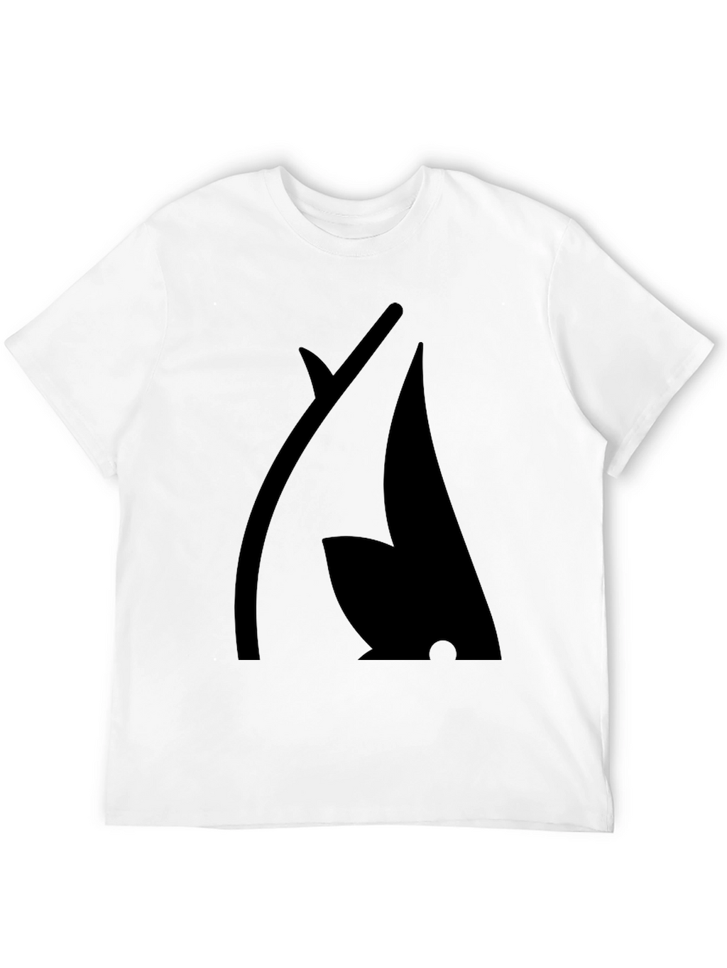 Modern Black Graphic Tee - Abstract Design