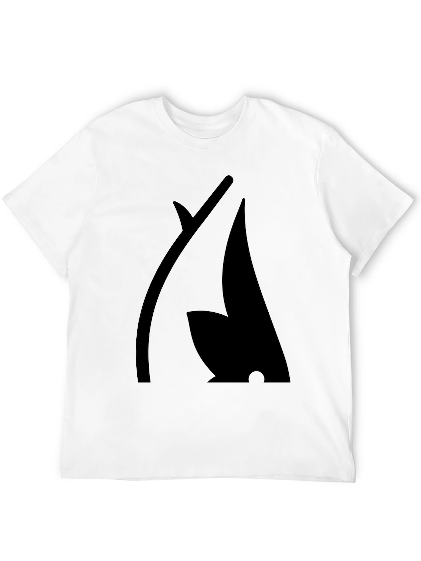 Modern Black Graphic Tee - Abstract Design