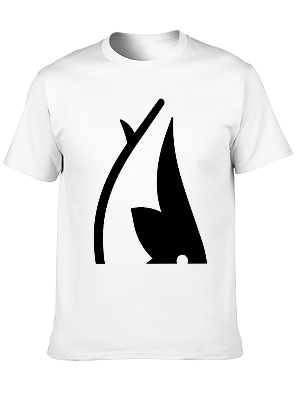 Modern Black Graphic Tee - Abstract Design