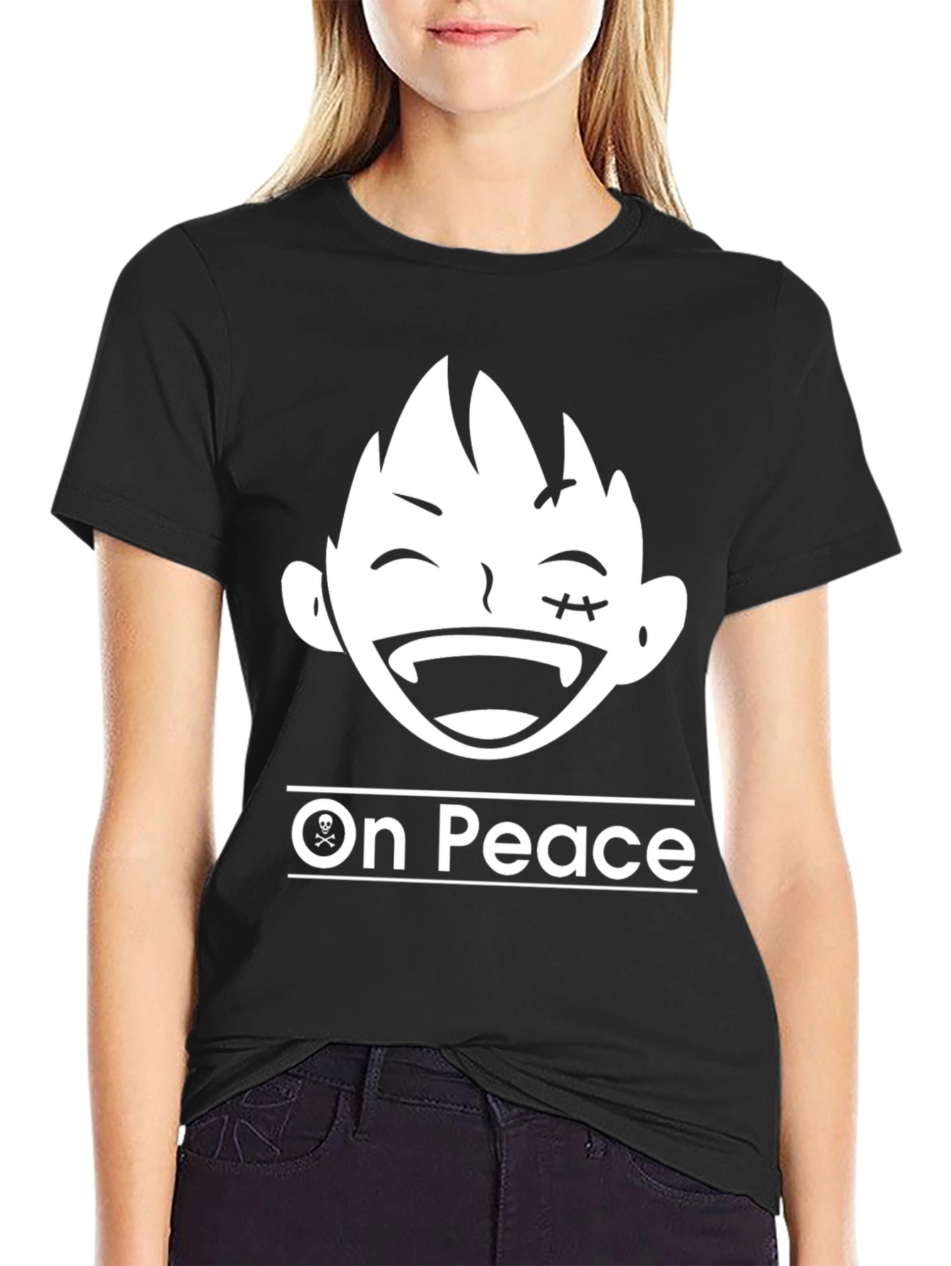 On Peace T-Shirt - Anime Cartoon Graphic Tee