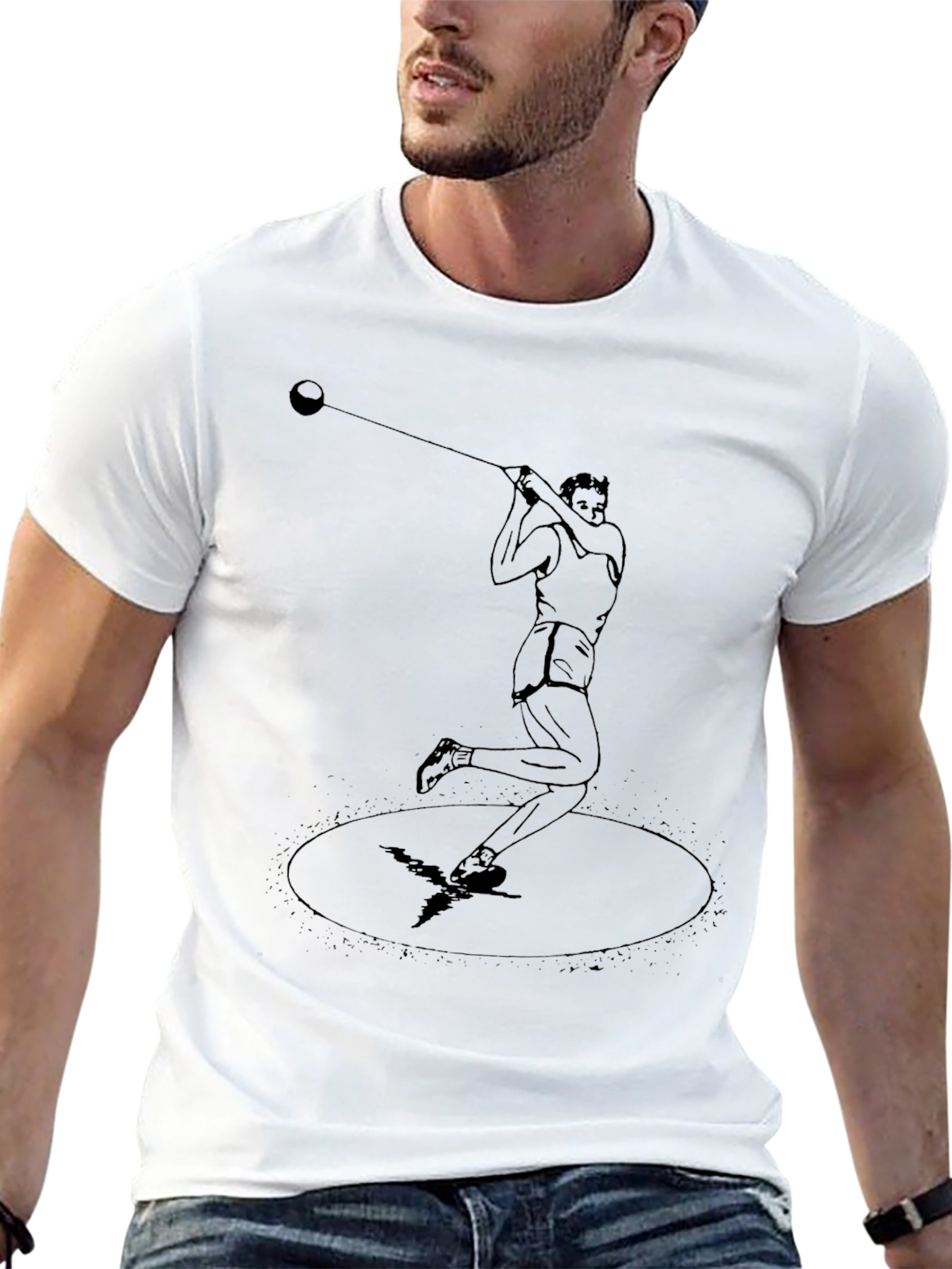 Hammer Throw Athlete Graphic Tee
