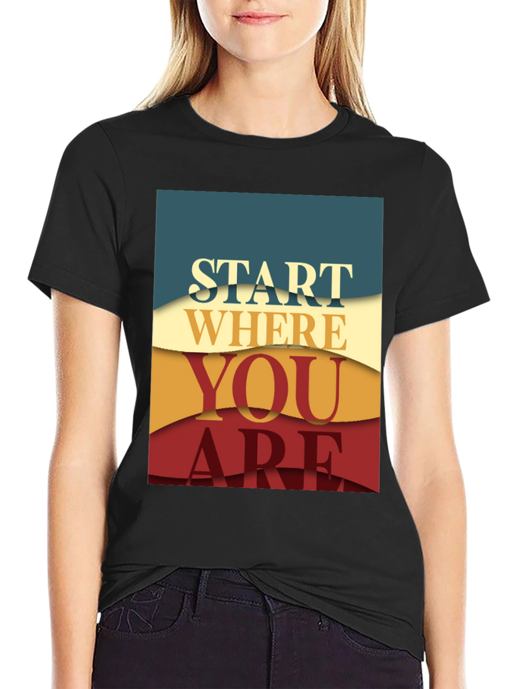 Inspirational Graphic Tee - Start Where You Are