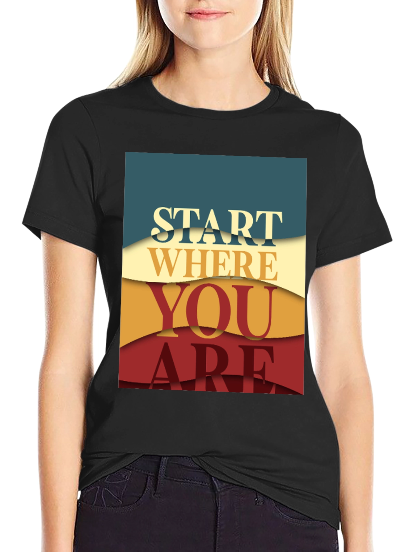 Inspirational Graphic Tee - Start Where You Are