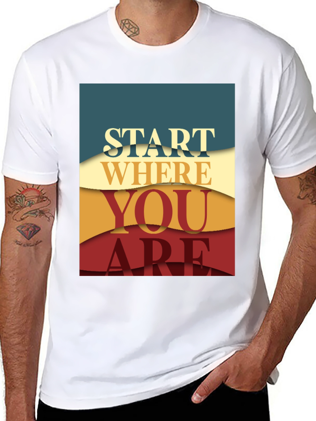 Inspirational Graphic Tee - Start Where You Are