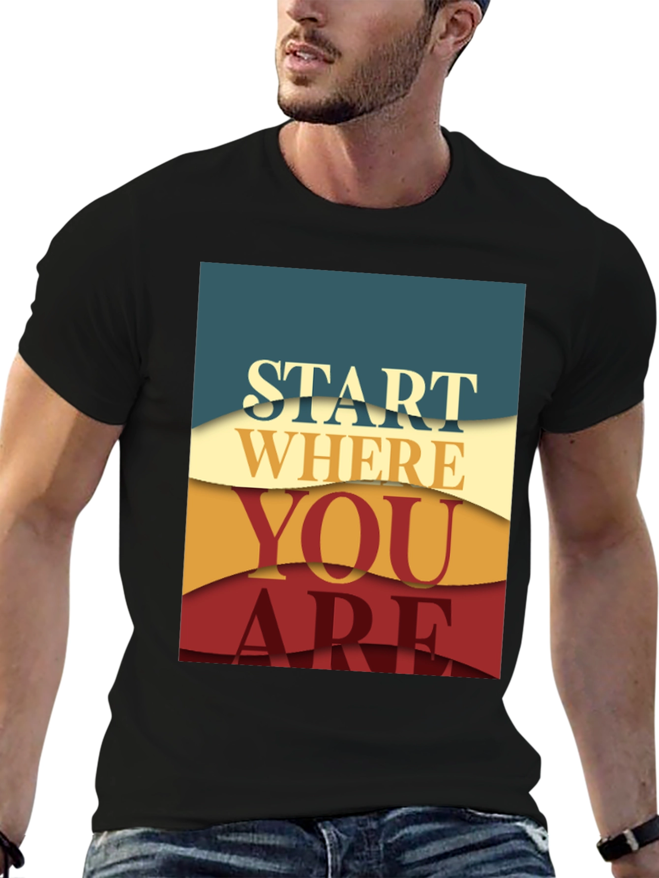 Inspirational Graphic Tee - Start Where You Are