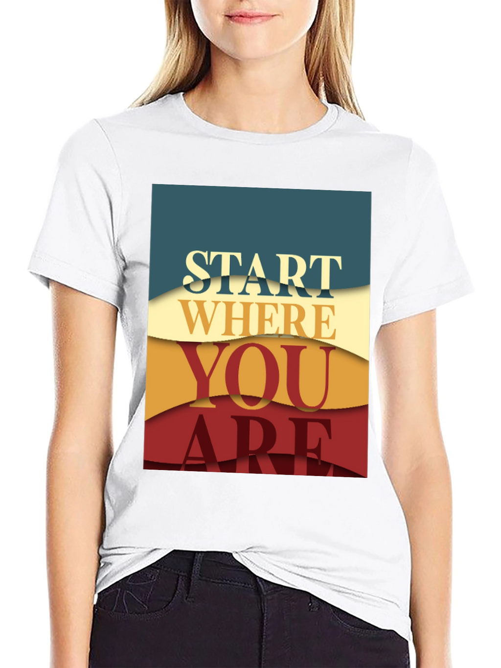 Inspirational Graphic Tee - Start Where You Are