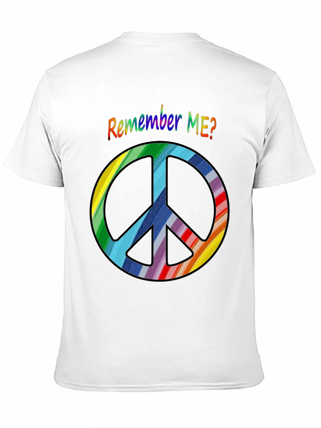 Retro Rainbow Peace Sign T-Shirt
