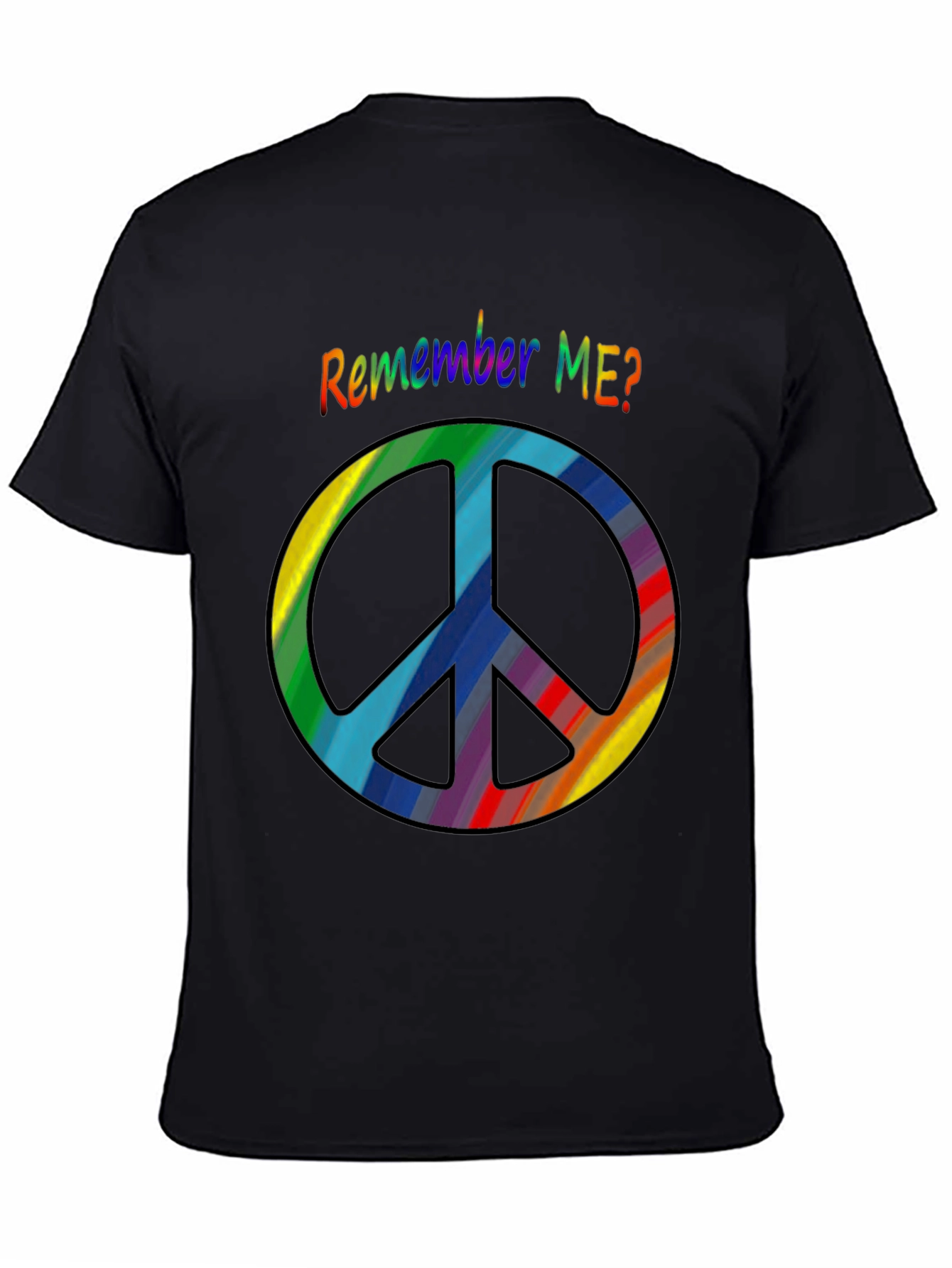 Retro Rainbow Peace Sign T-Shirt