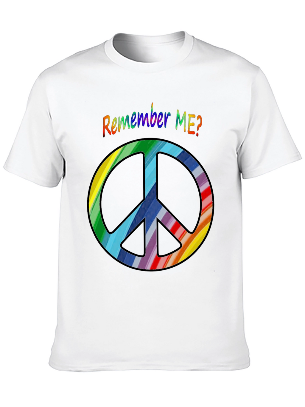 Retro Rainbow Peace Sign T-Shirt