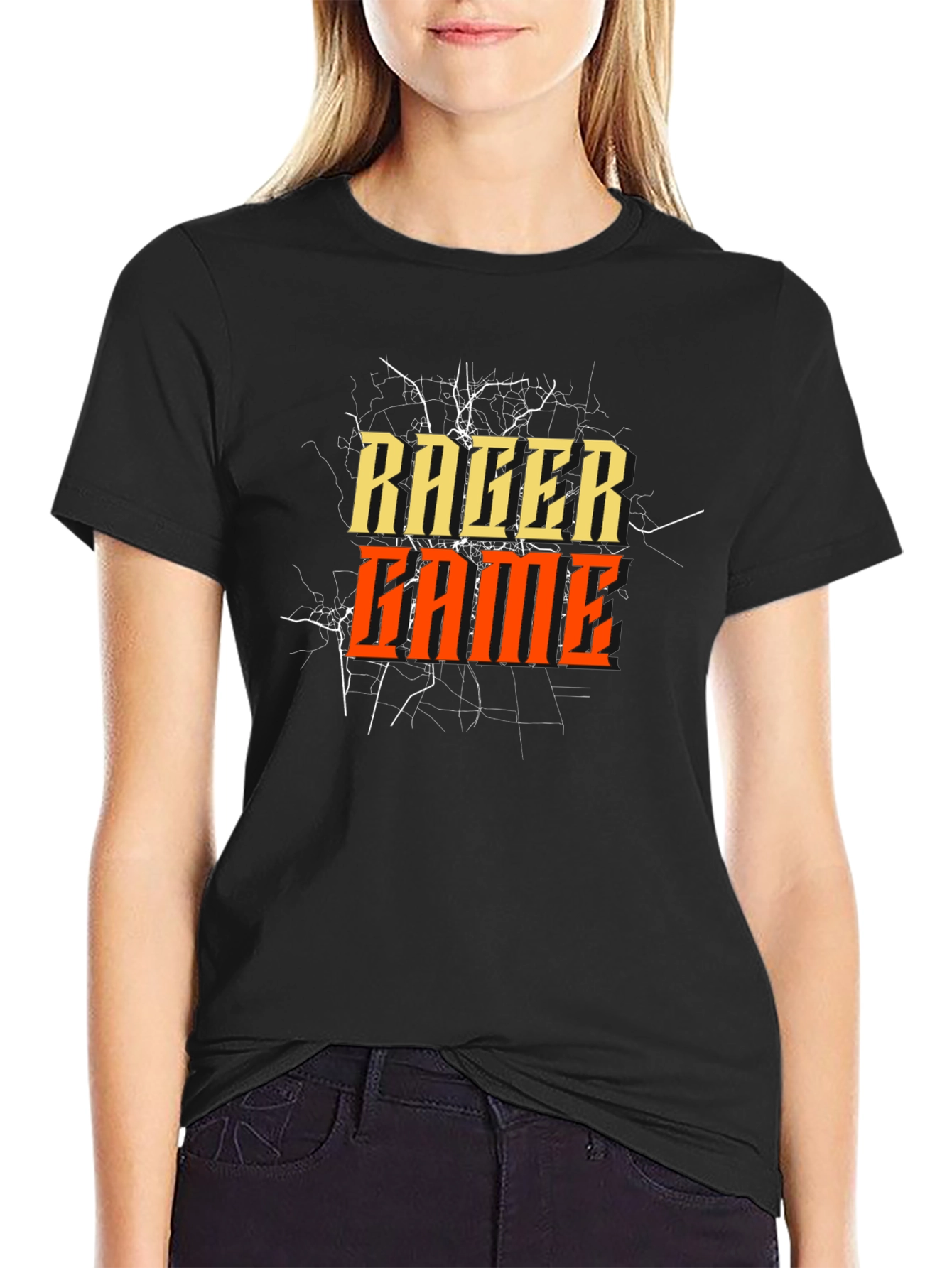 Racer Game Black Graphic Tee