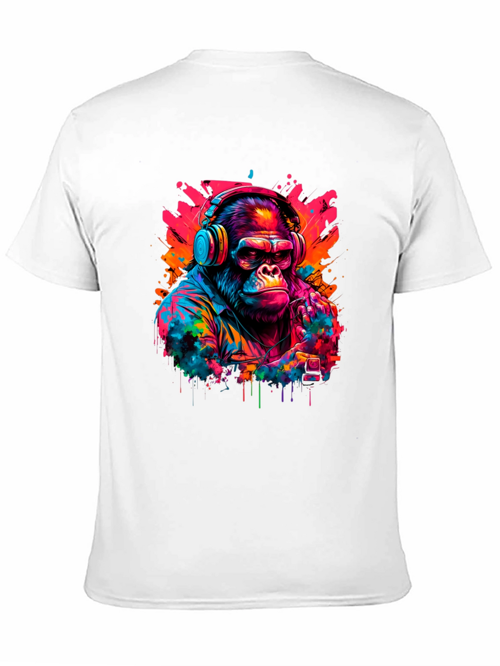 Cool Gorilla DJ Graphic T-Shirt
