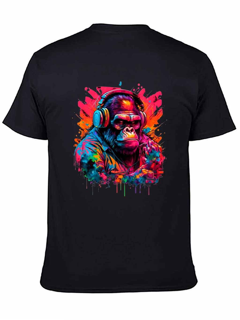Cool Gorilla DJ Graphic T-Shirt