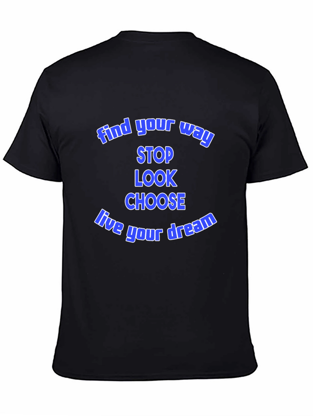 Find Your Way Graphic Tee - Motivational Black T-Shirt