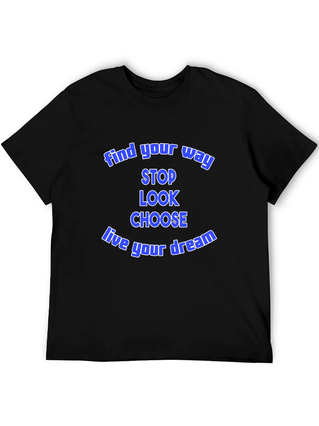 Find Your Way Graphic Tee - Motivational Black T-Shirt