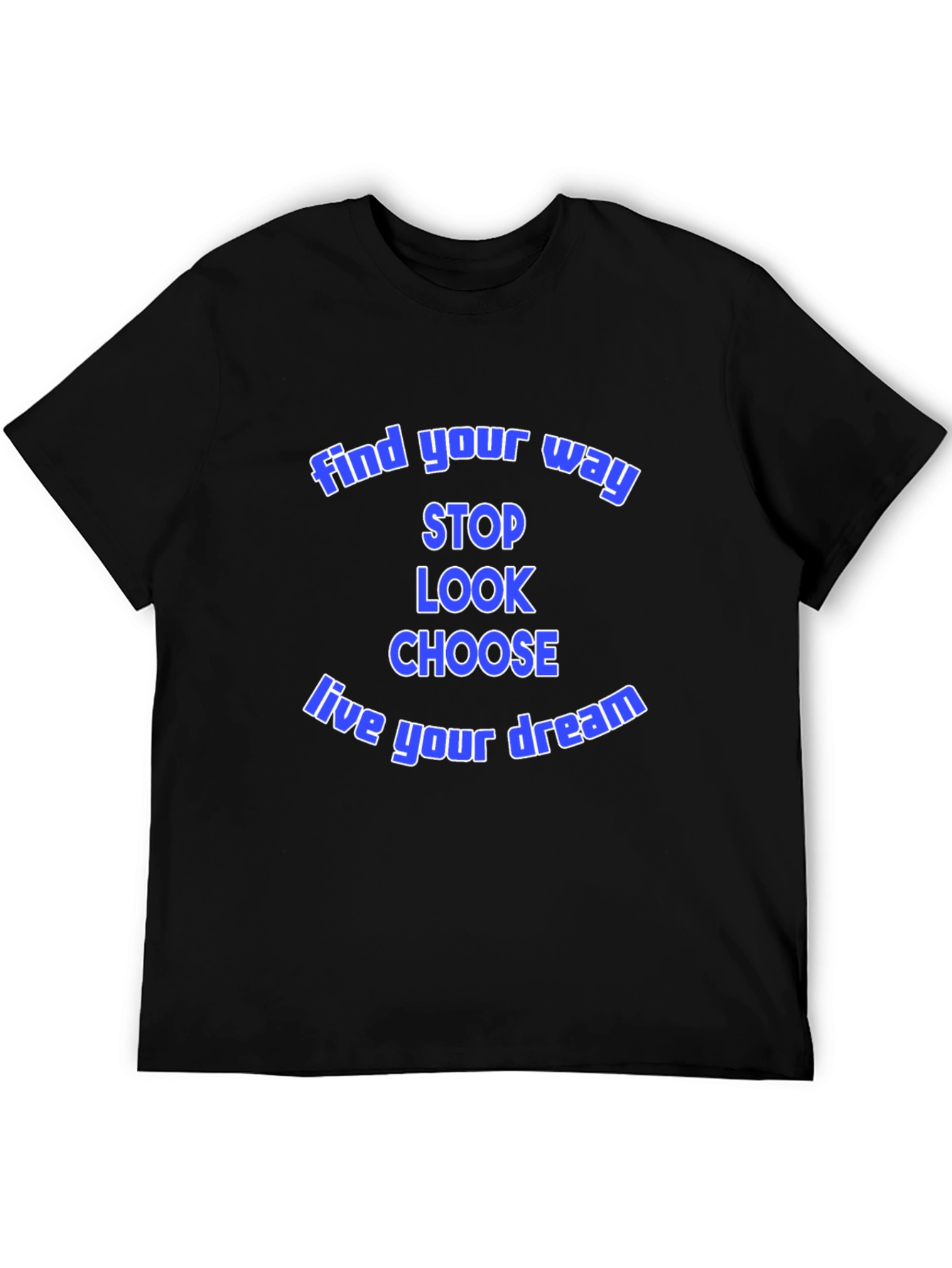 Find Your Way Graphic Tee - Motivational Black T-Shirt