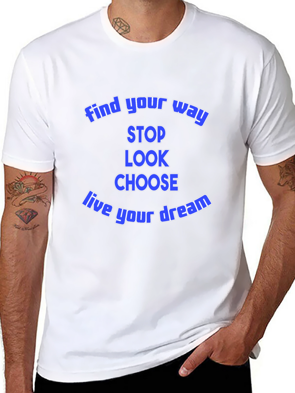 Find Your Way Graphic Tee - Motivational Black T-Shirt