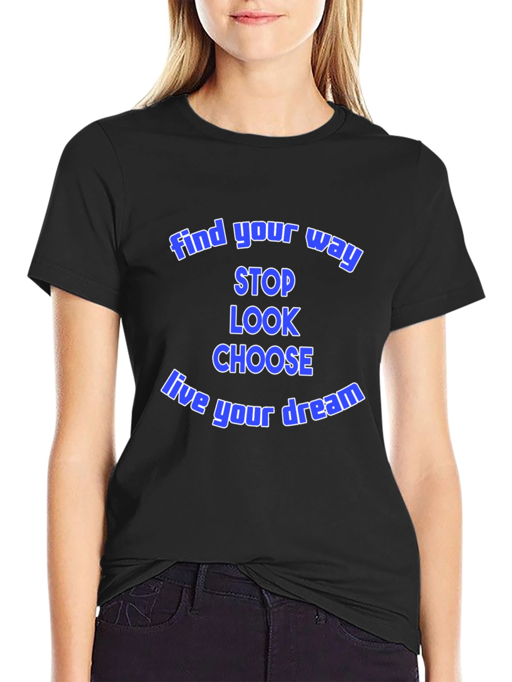 Find Your Way Graphic Tee - Motivational Black T-Shirt