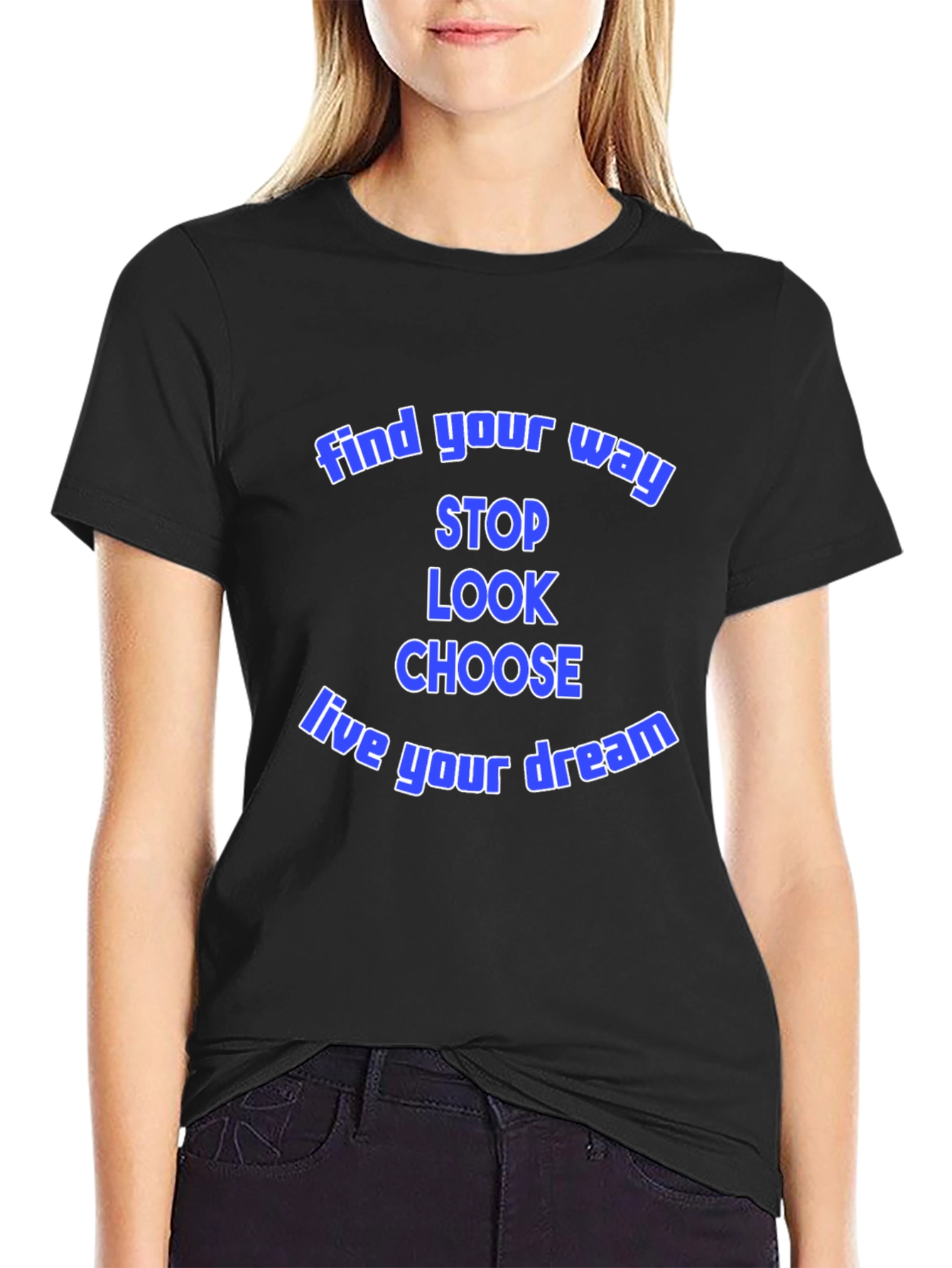 Find Your Way Graphic Tee - Motivational Black T-Shirt