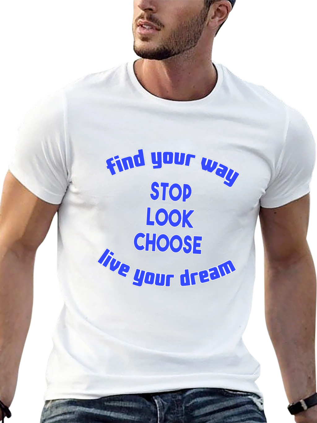 Find Your Way Graphic Tee - Motivational Black T-Shirt
