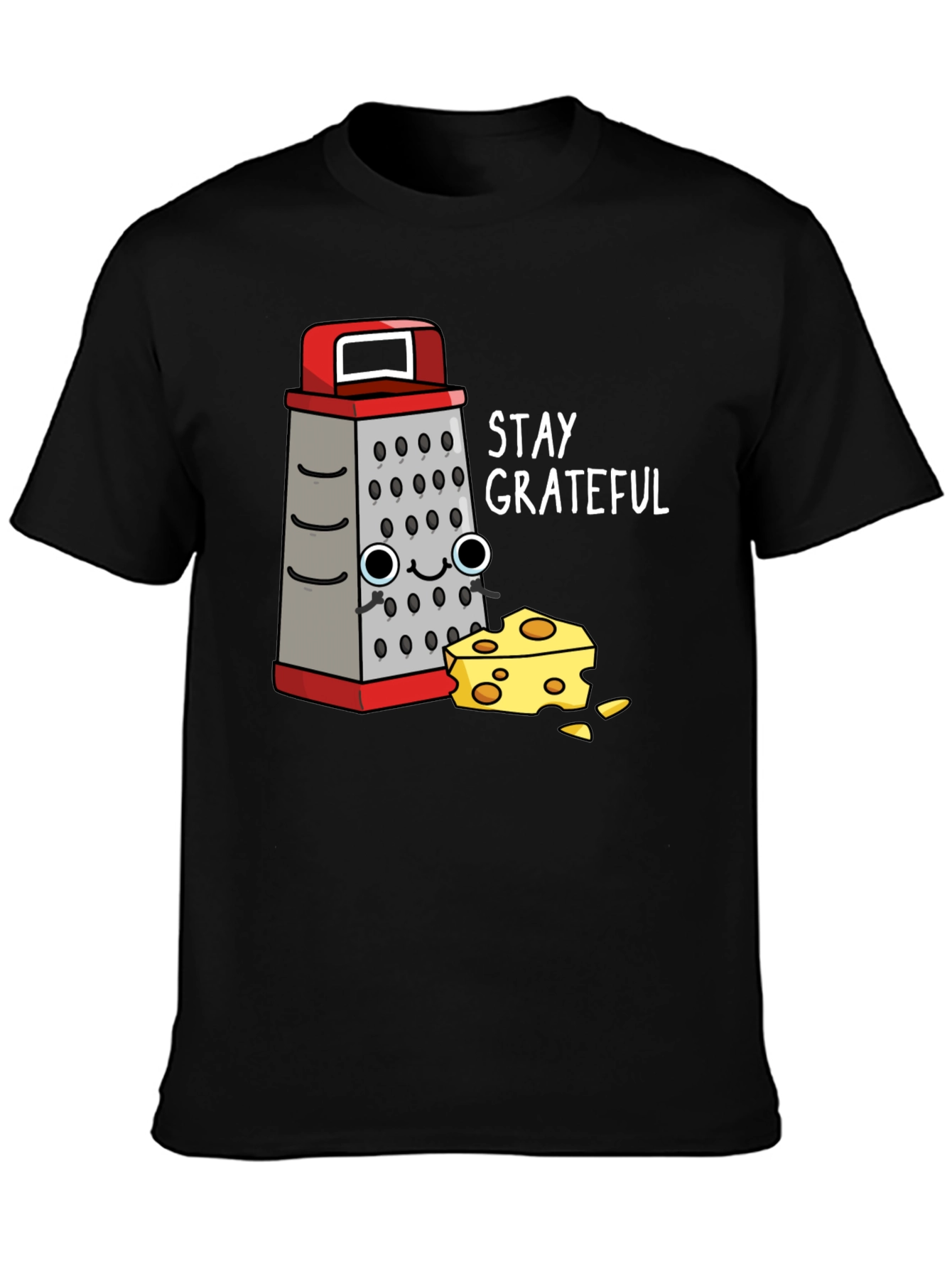 Stay Grateful Grater & Cheese Graphic T-Shirt