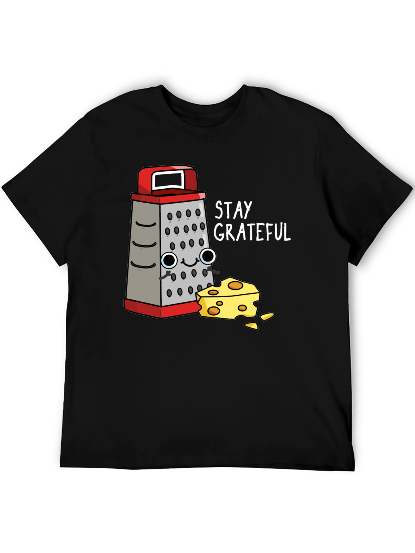 Stay Grateful Grater & Cheese Graphic T-Shirt