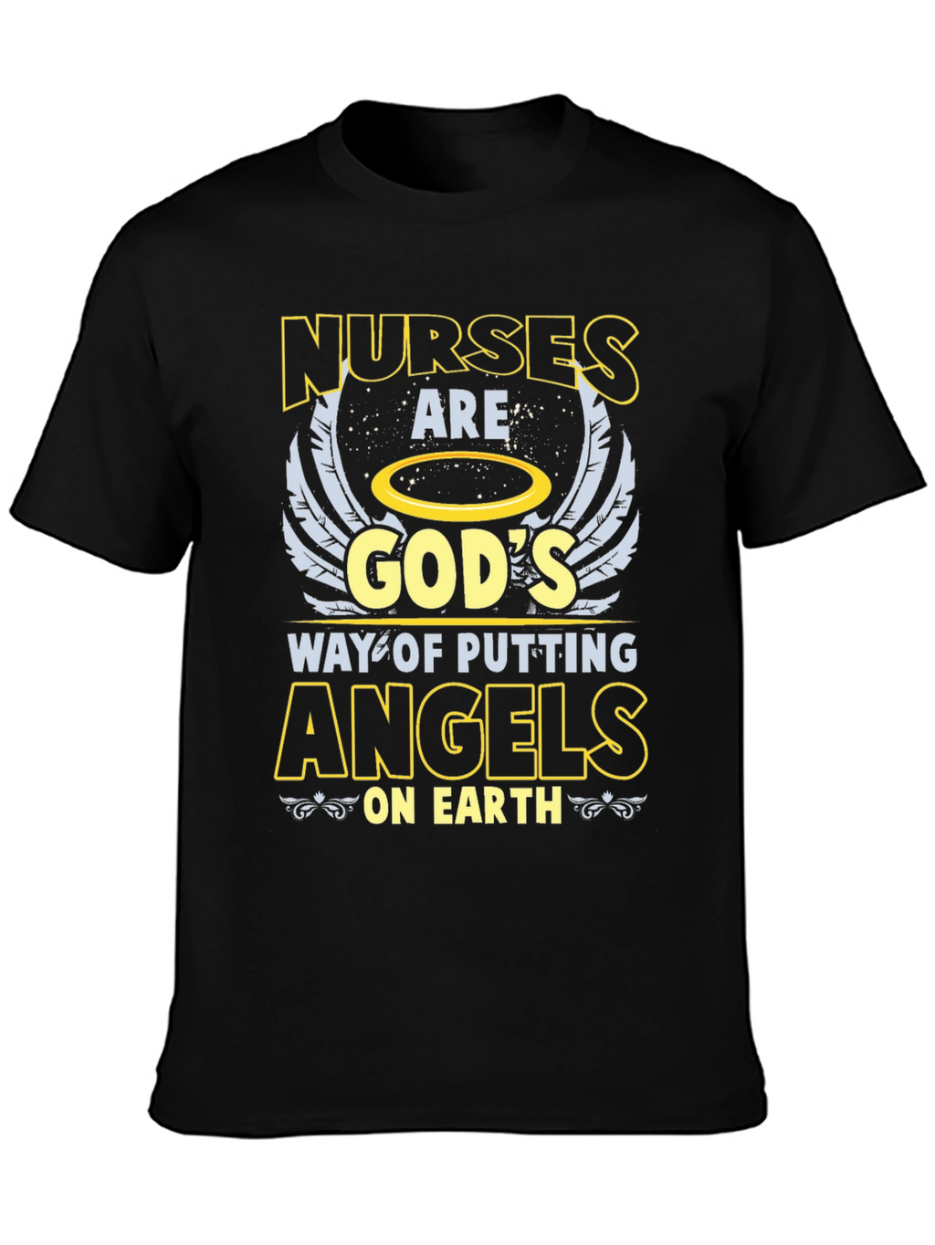 Nurses Are Gods Angels Graphic Tee
