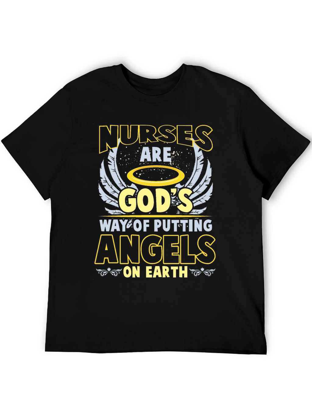 Nurses Are Gods Angels Graphic Tee