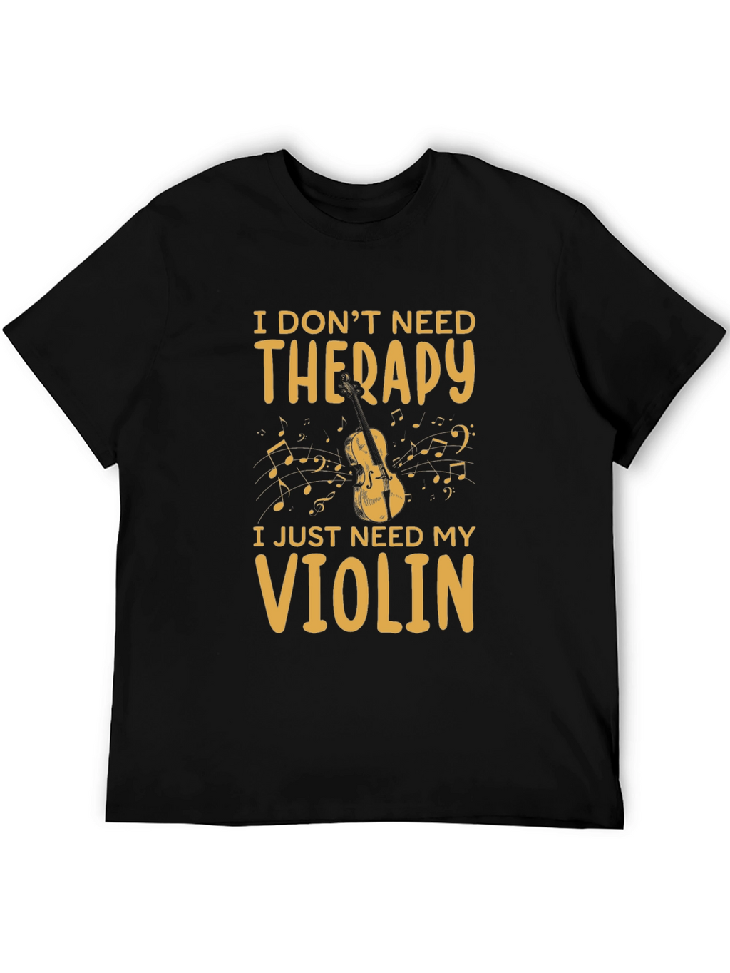 Therapy Violin Graphic T-Shirt