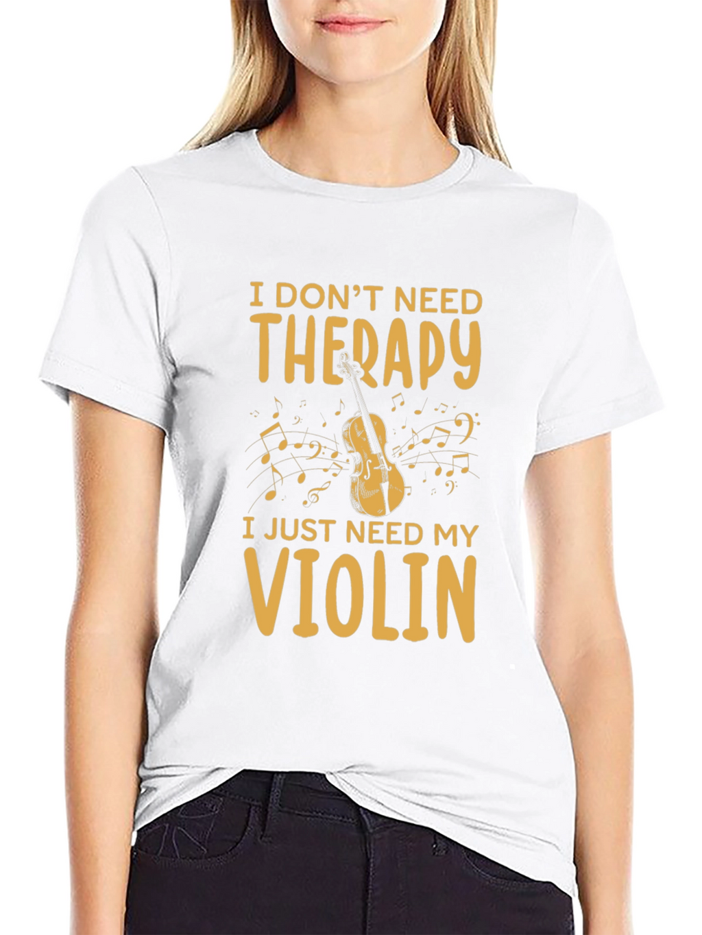 Therapy Violin Graphic T-Shirt