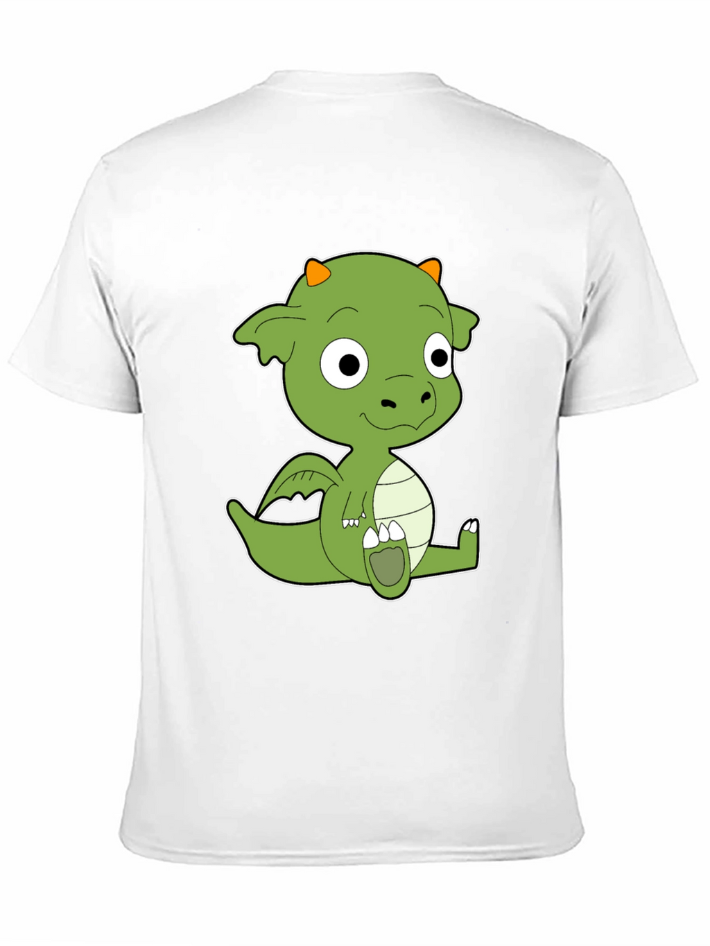 Cute Cartoon Dragon Black T-Shirt