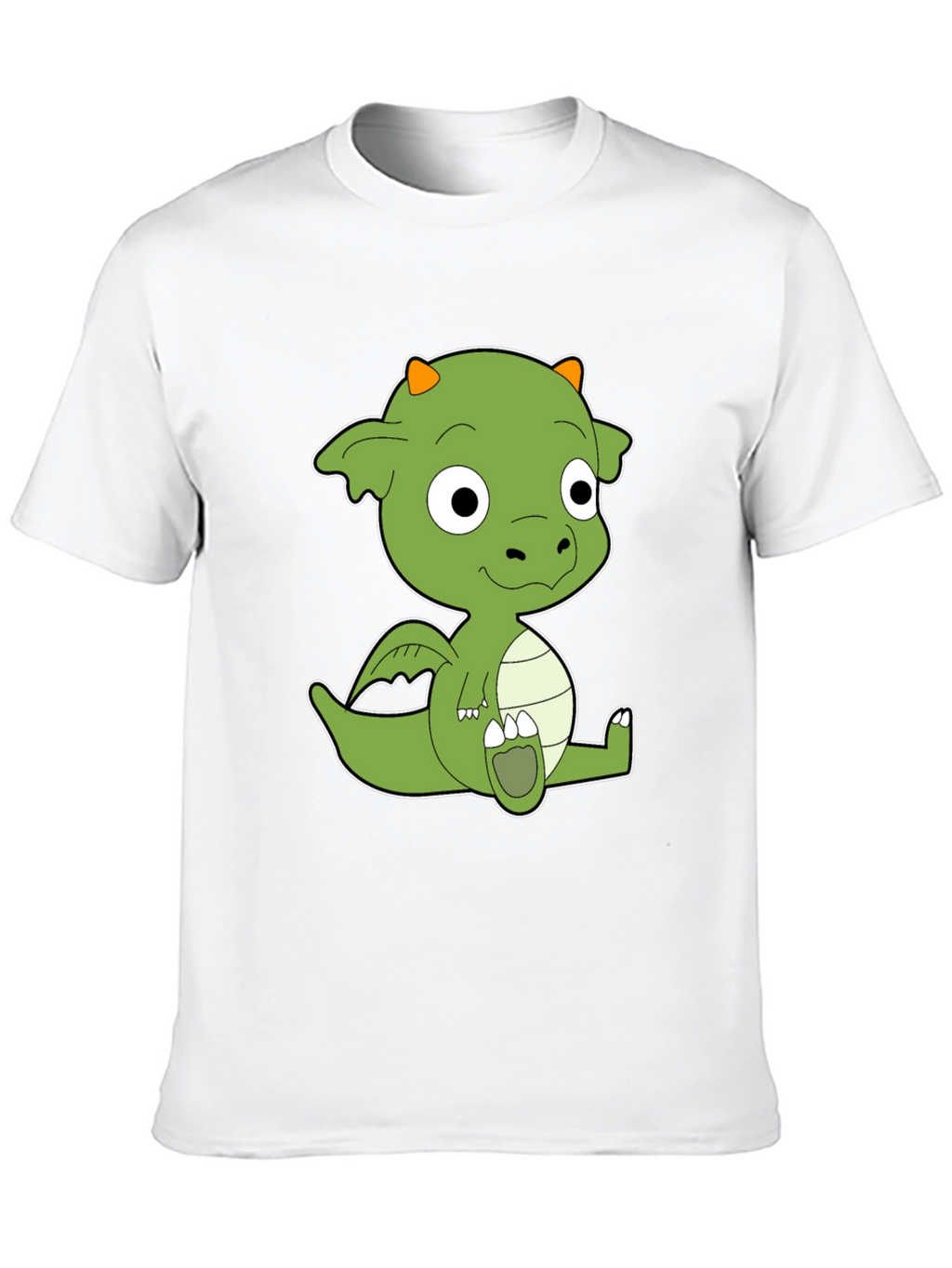 Cute Cartoon Dragon Black T-Shirt