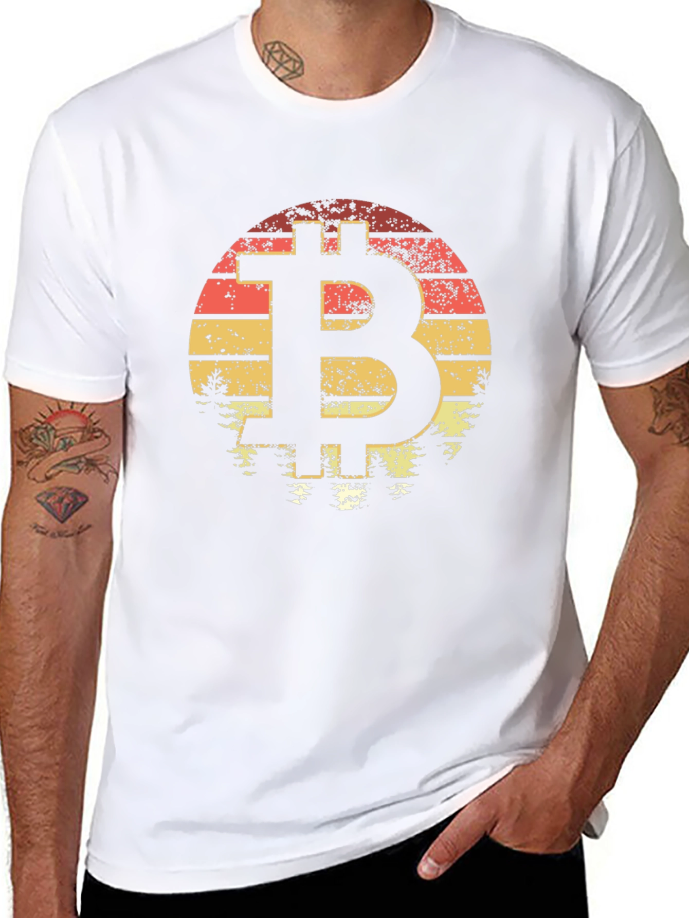 Bitcoin Sunset T-Shirt - Crypto Tee