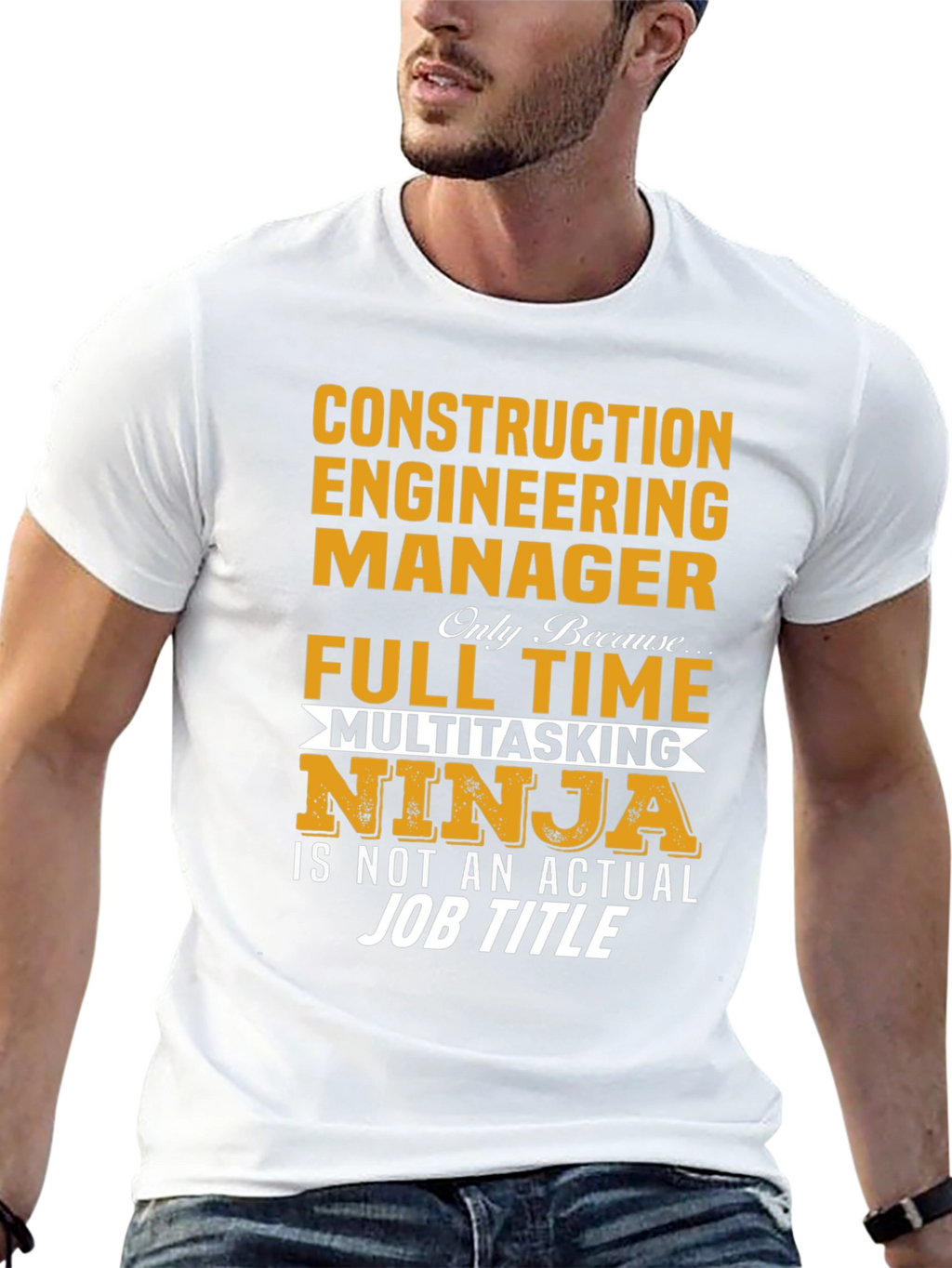 Construction Engineer Ninja T-Shirt