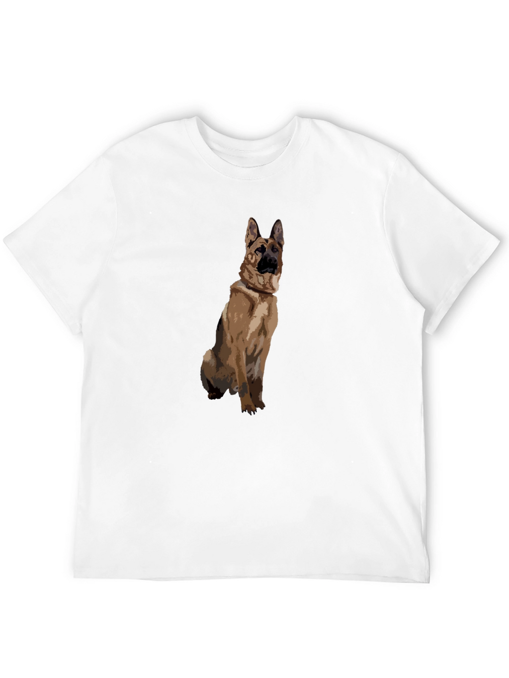 German Shepherd Graphic Black T-Shirt
