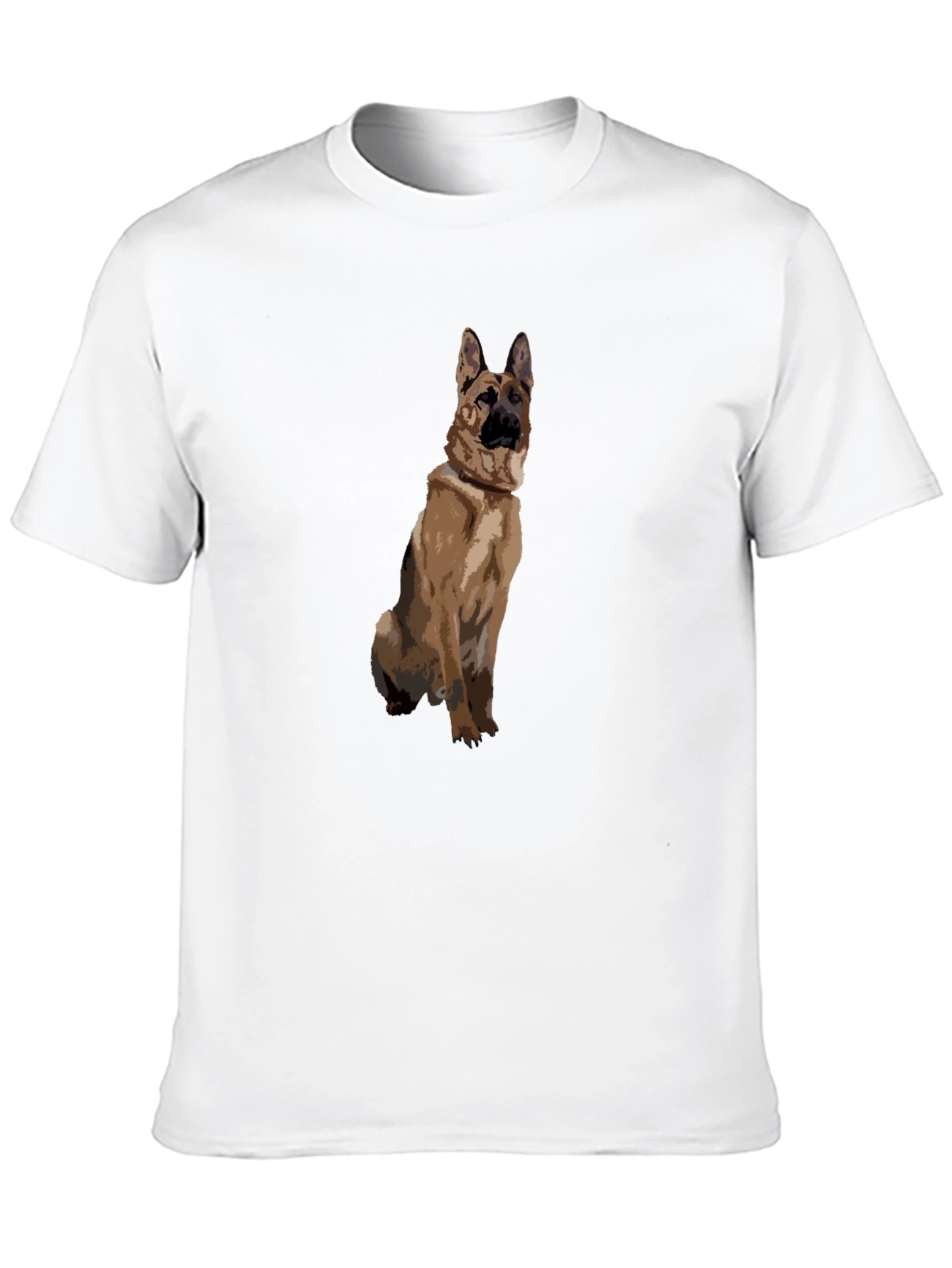 German Shepherd Graphic Black T-Shirt