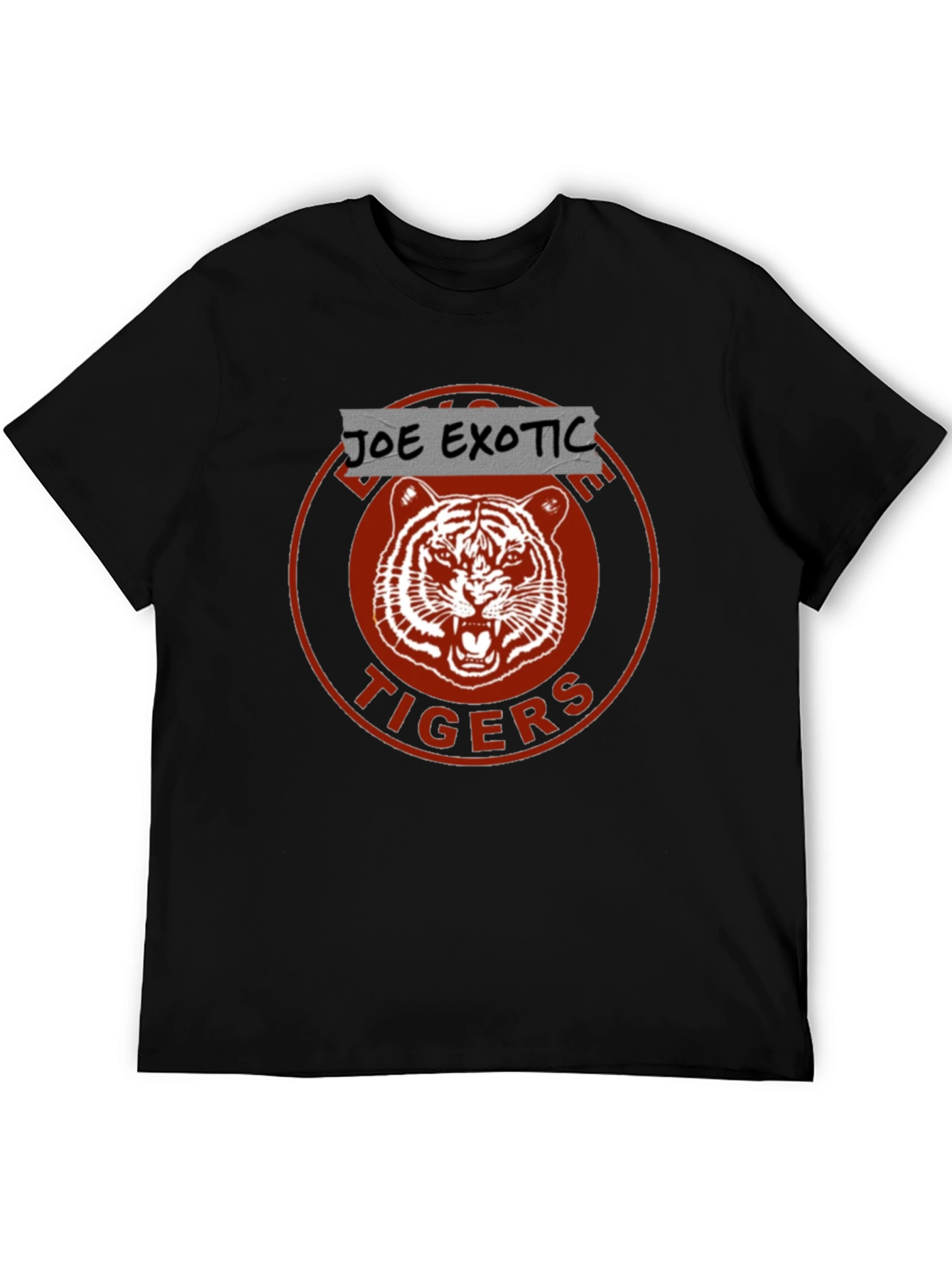 Joe Exotic Tigers Graphic T-Shirt Black Cotton Tee