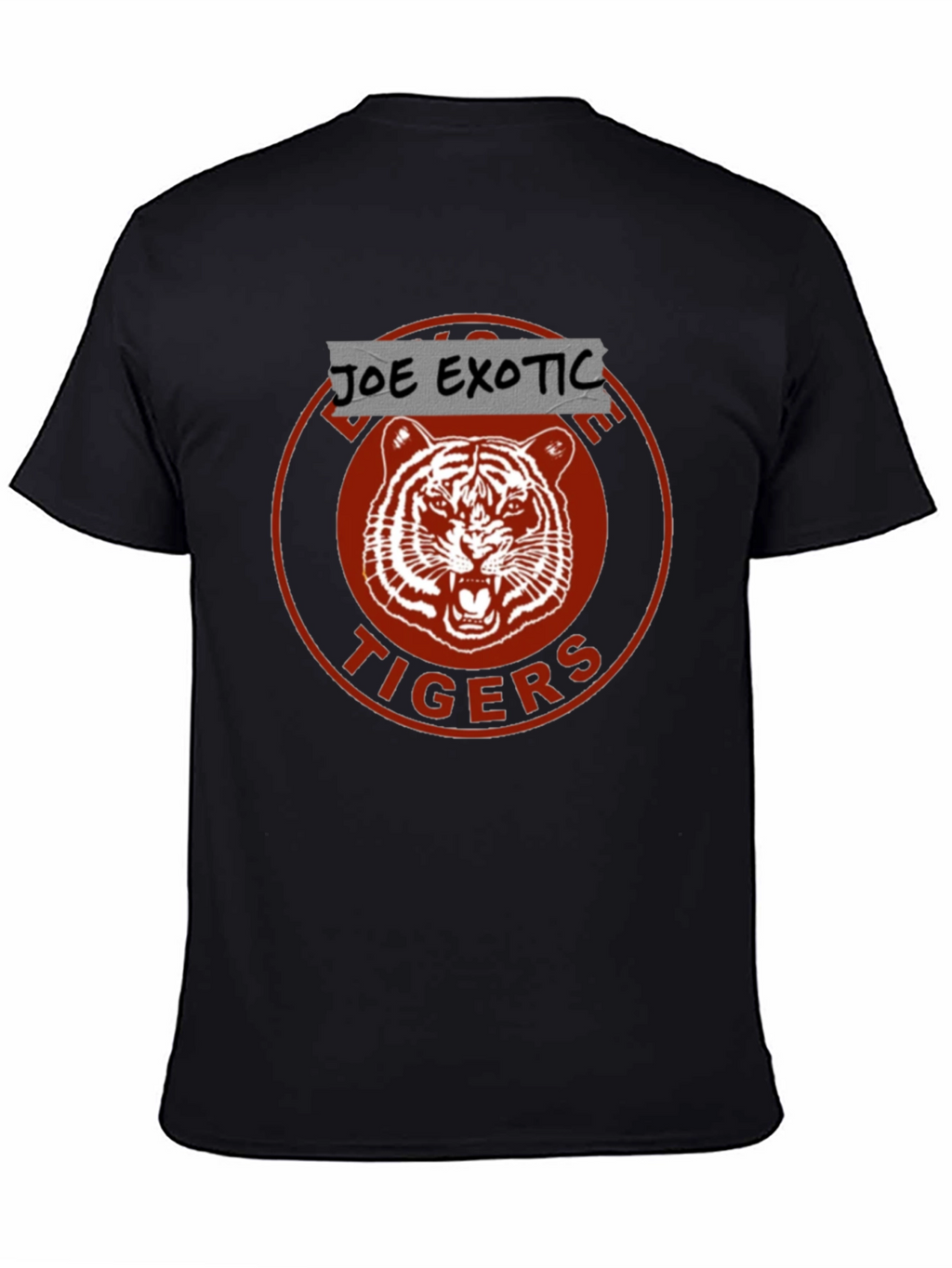 Joe Exotic Tigers Graphic T-Shirt Black Cotton Tee