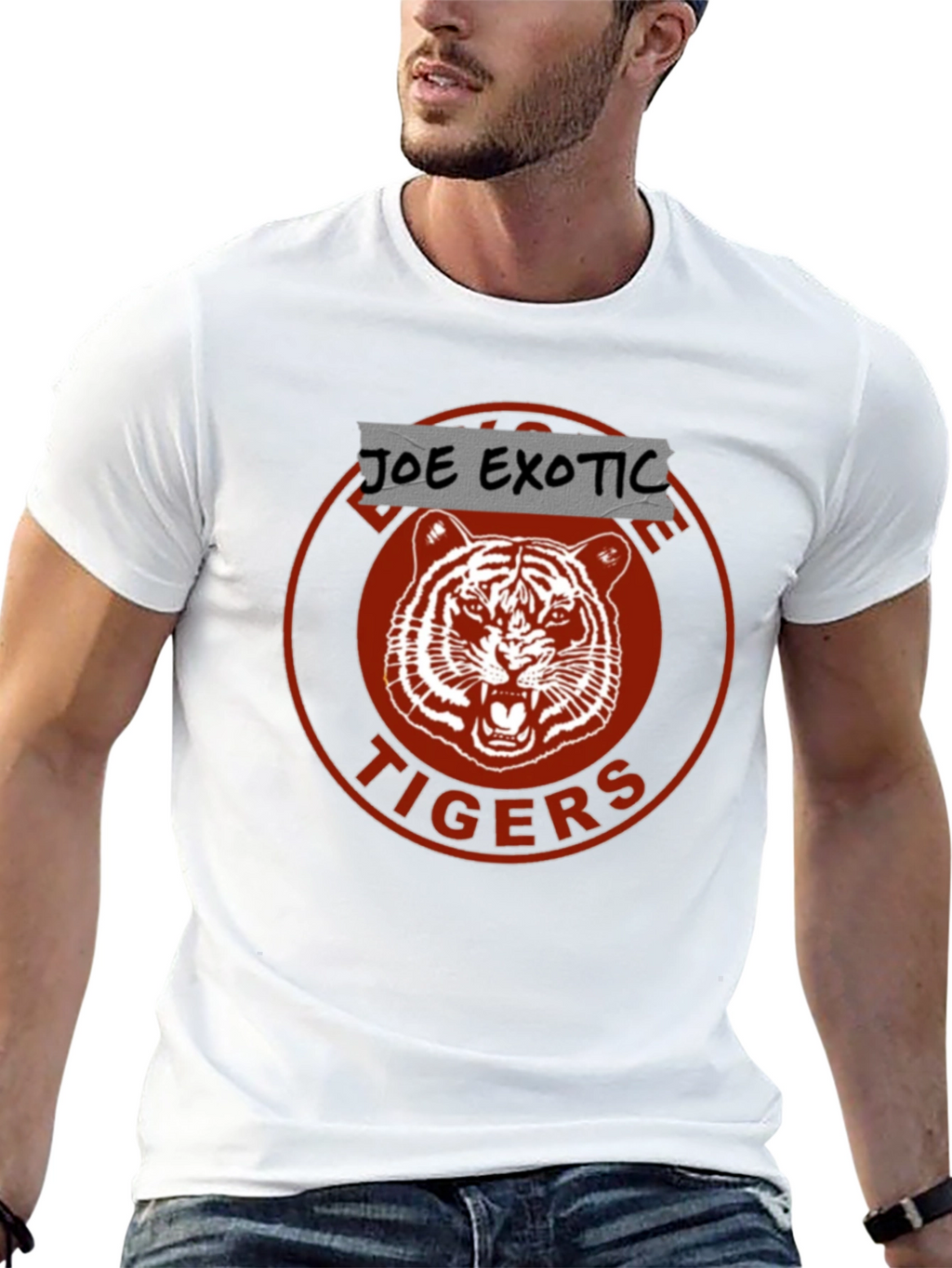 Joe Exotic Tigers Graphic T-Shirt Black Cotton Tee