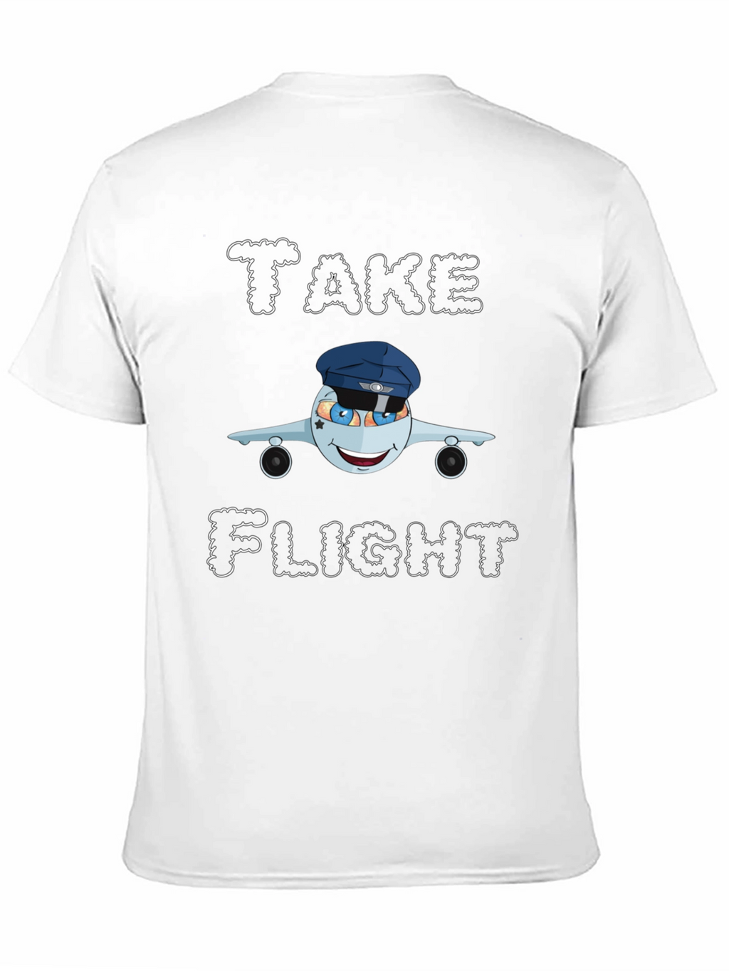 Take Flight Cartoon Airplane Graphic Tee