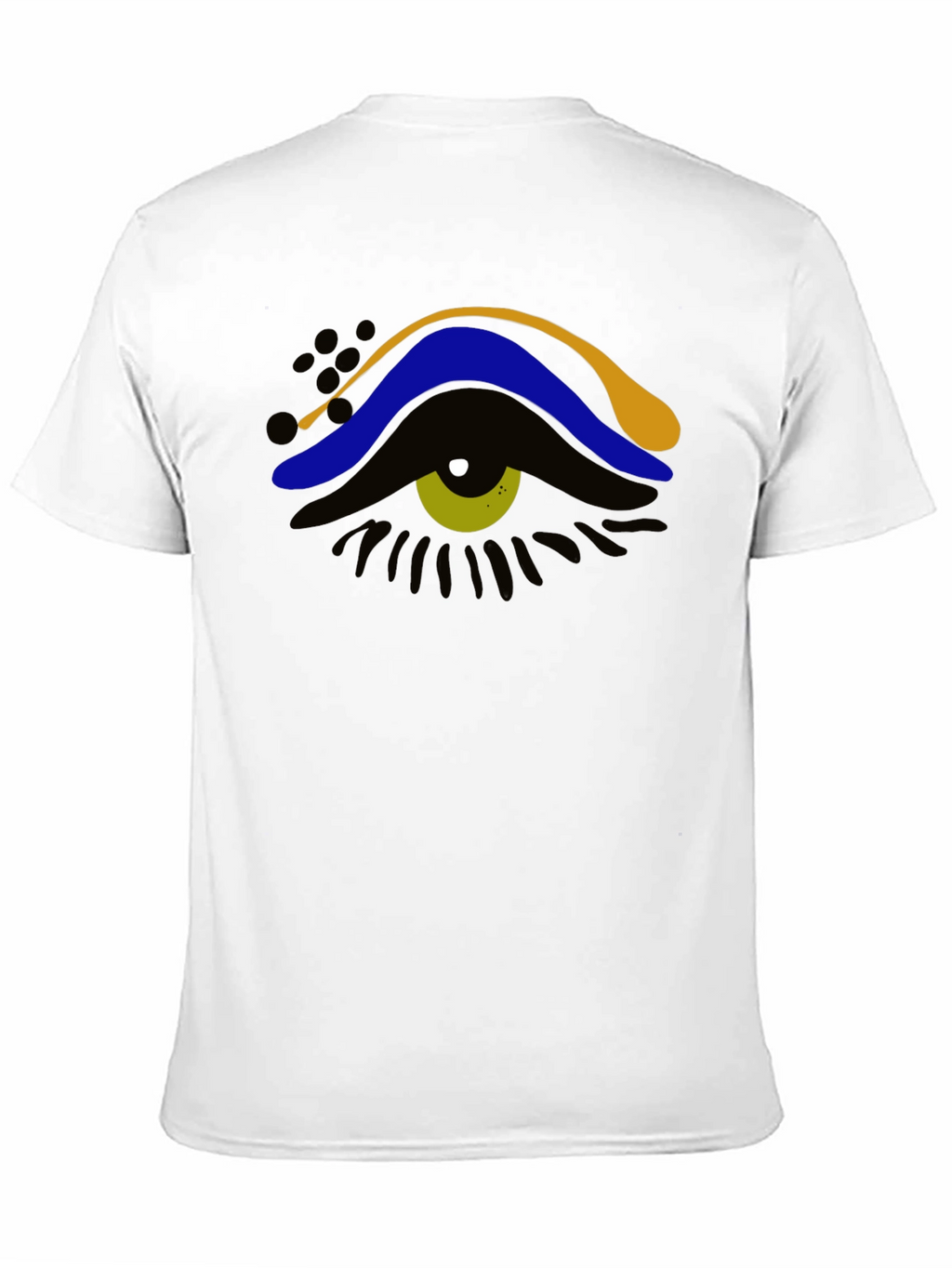 Abstract Eye Graphic Tee - Stylish Mens Black T-Shirt