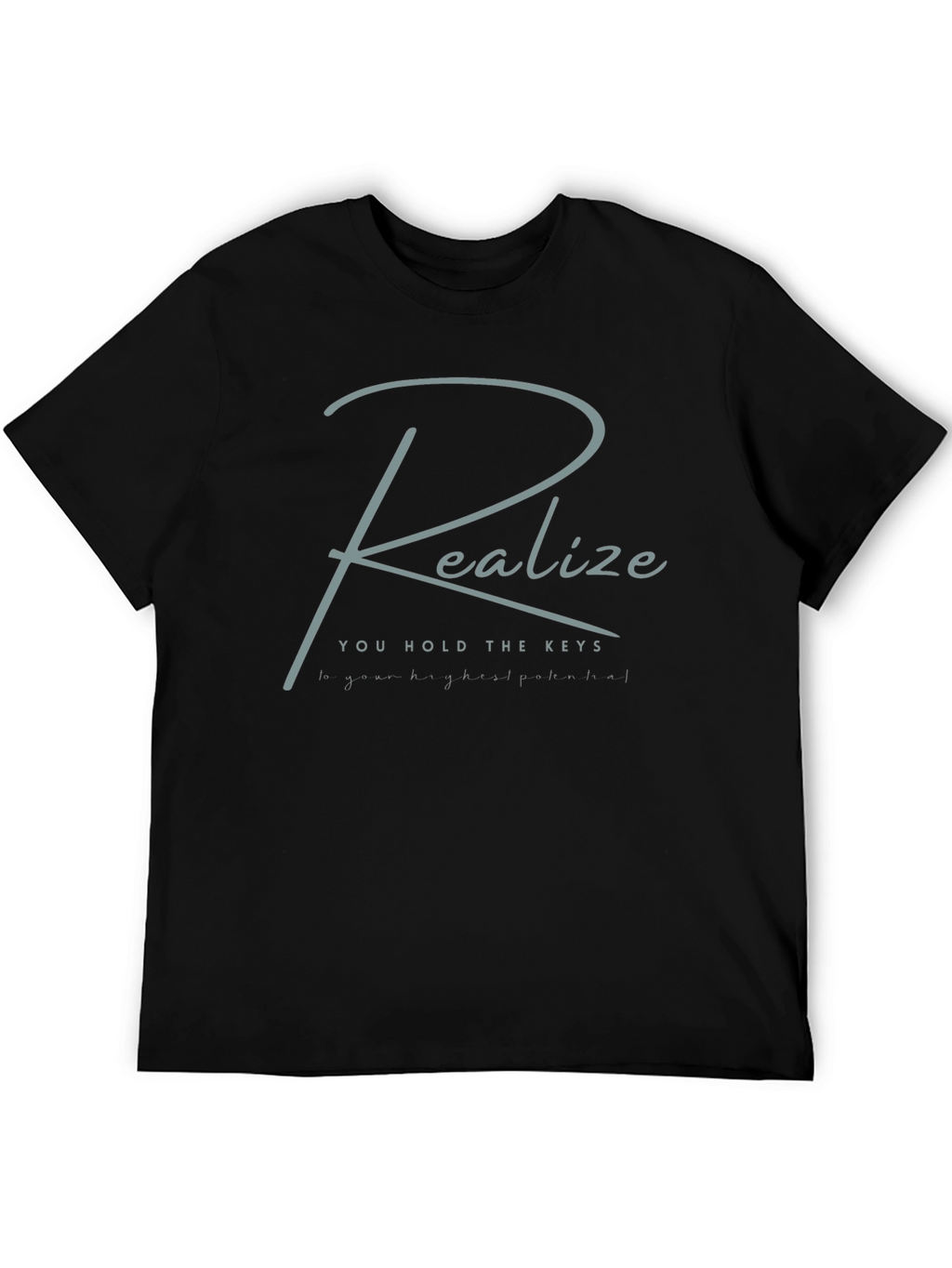 Realize Your Potential Black Graphic T-Shirt