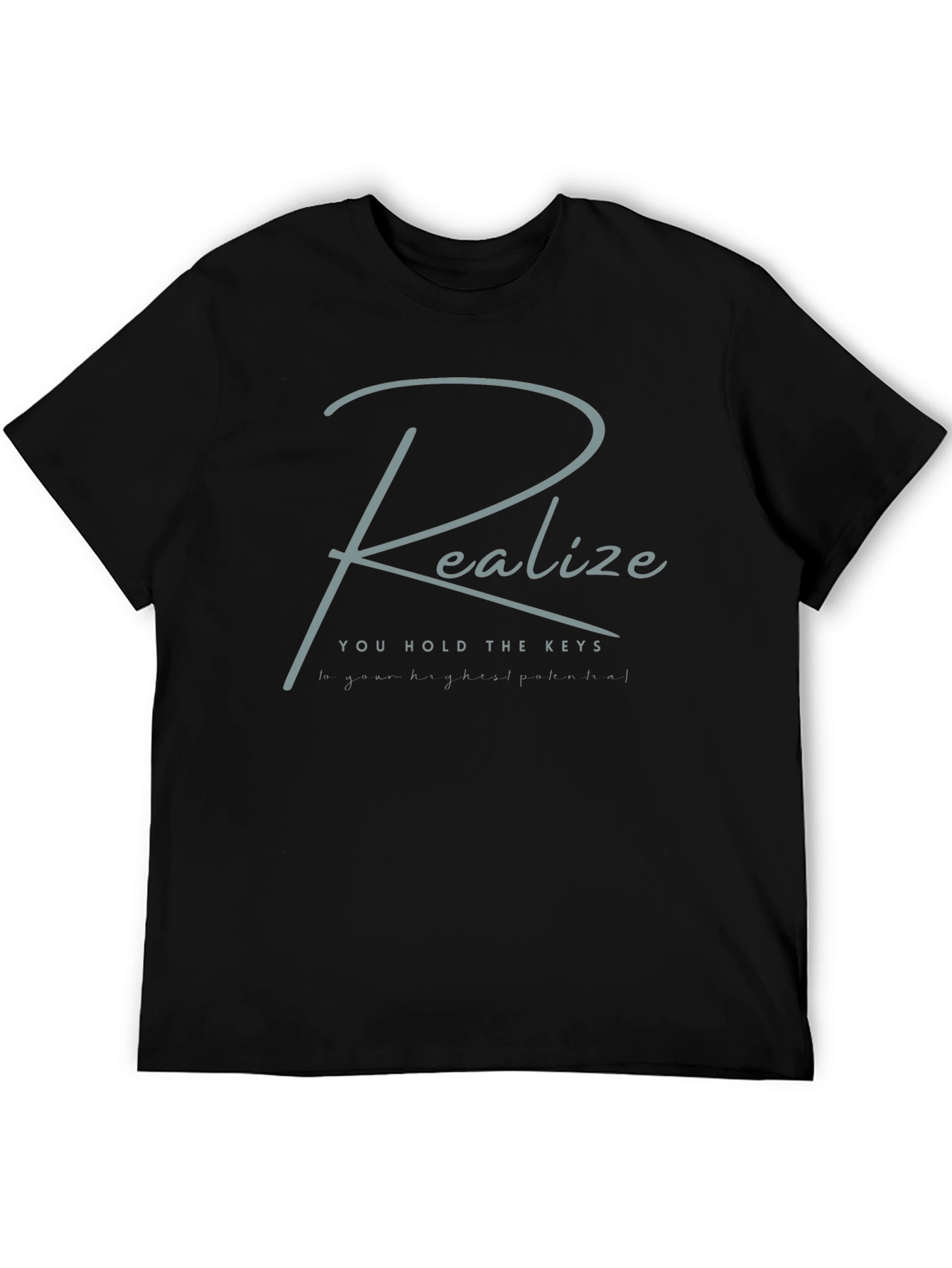 Realize Your Potential Black Graphic T-Shirt