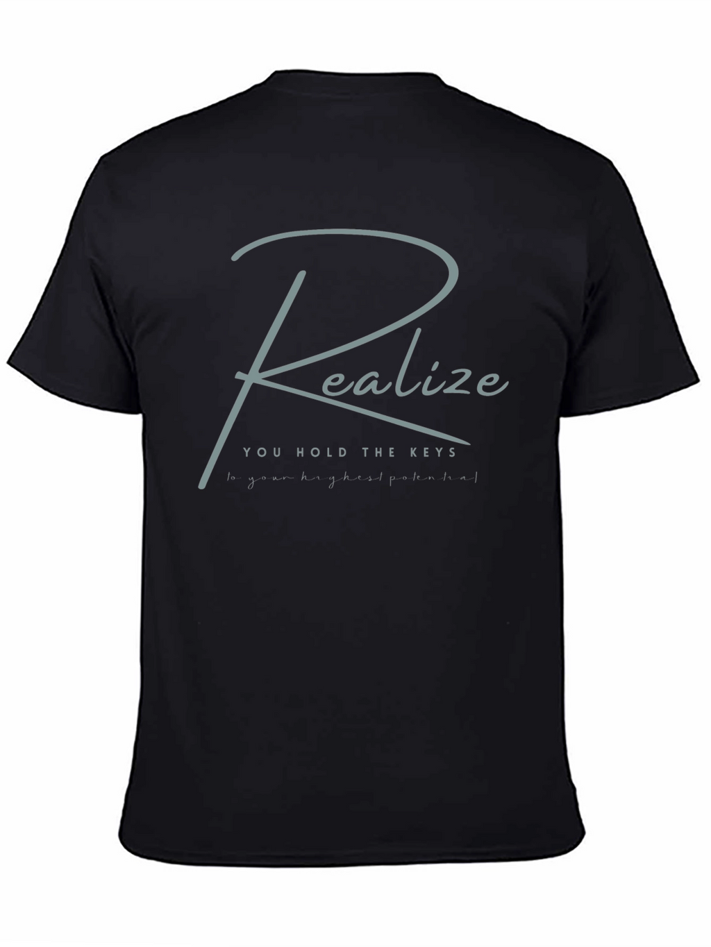 Realize Your Potential Black Graphic T-Shirt