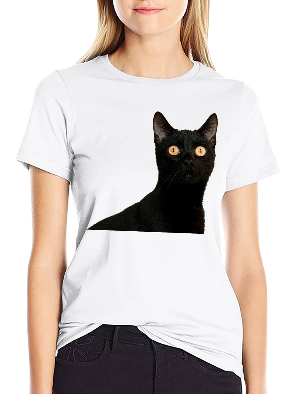 Black Cat Graphic T-Shirt - Mens Fashion Tee