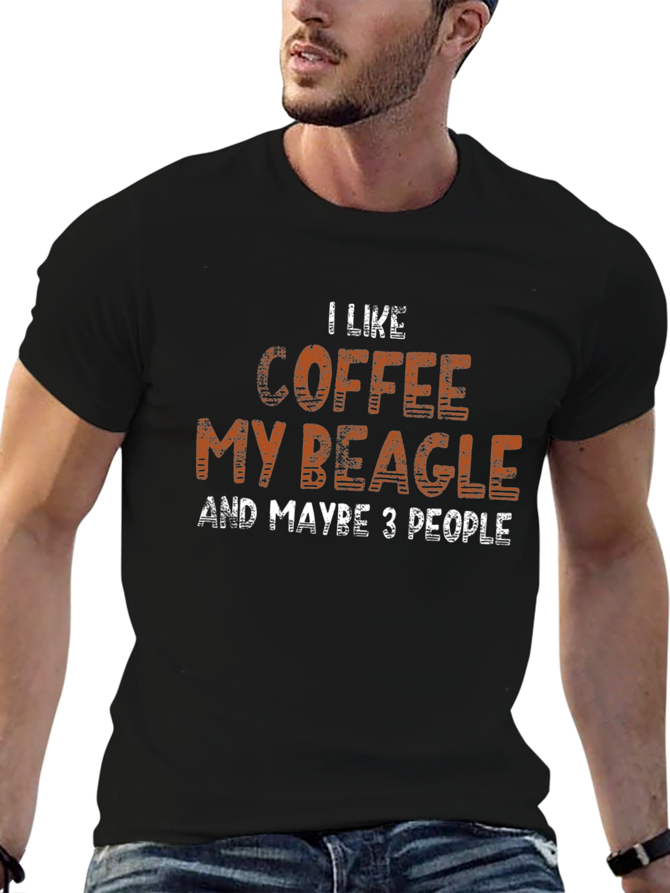 Coffee Beagle and Maybe 3 People Graphic Tee