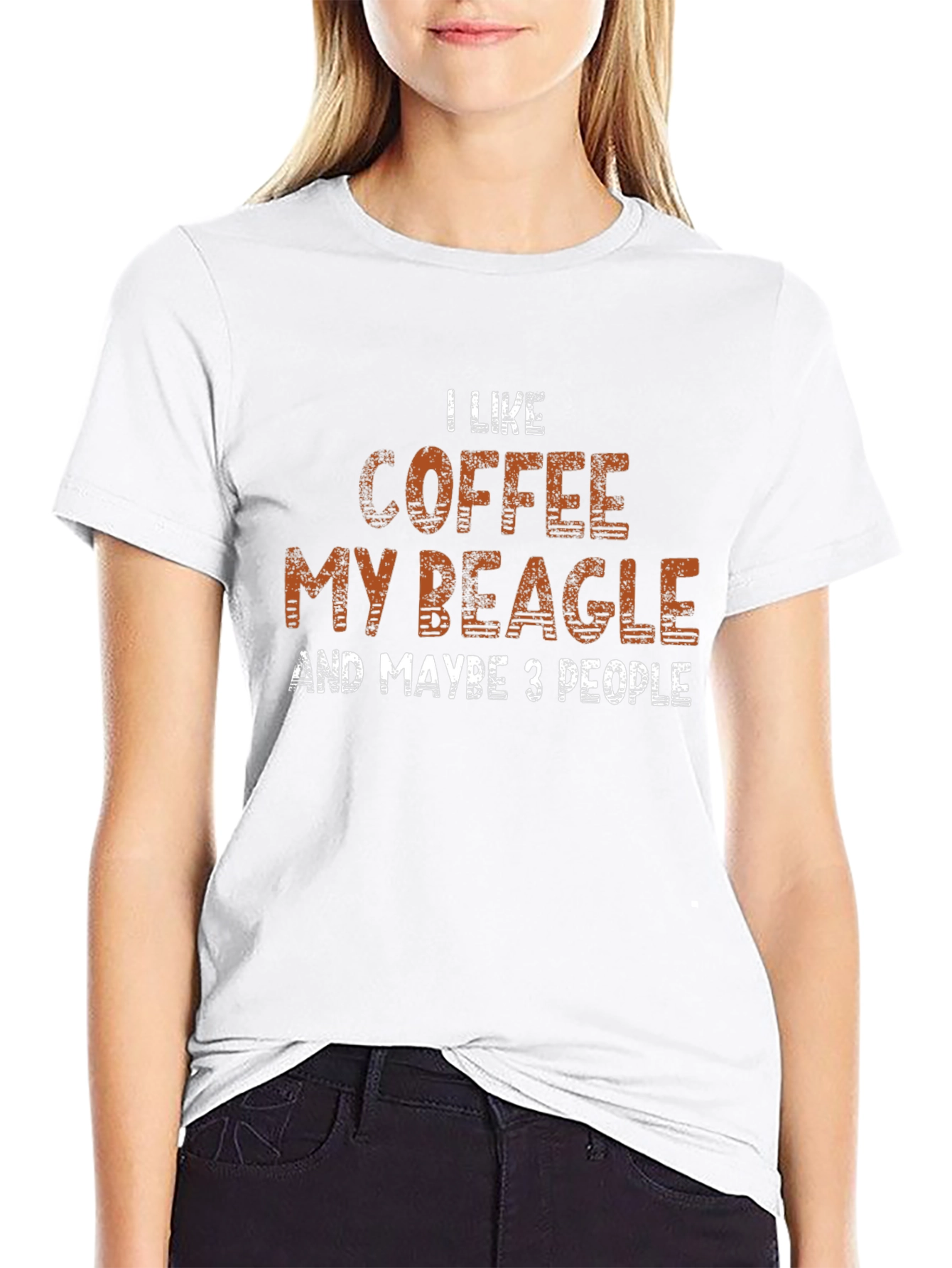 Coffee Beagle and Maybe 3 People Graphic Tee