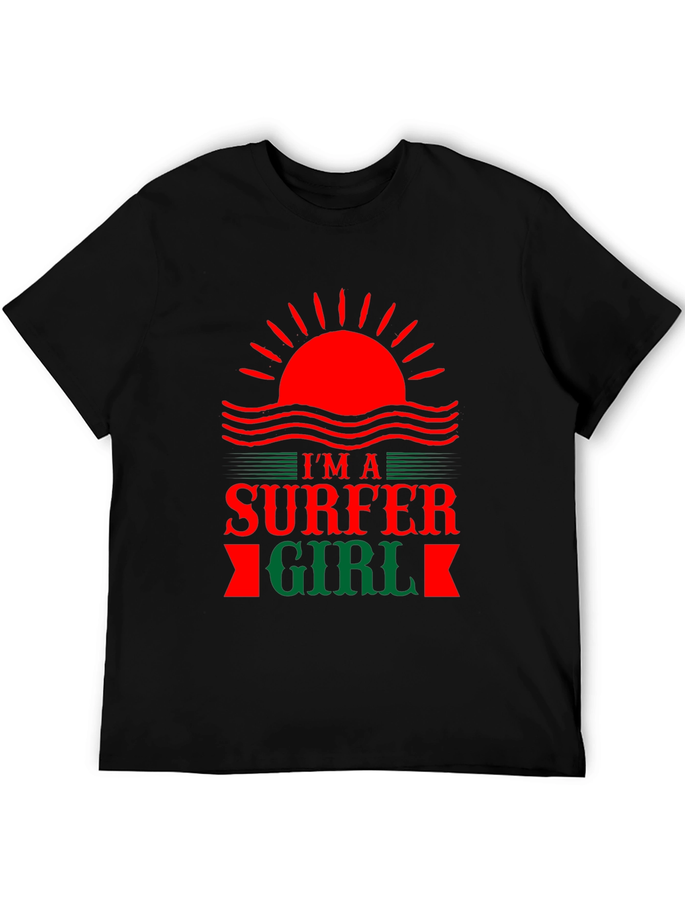 Im a Surfer Girl Black Graphic Tee