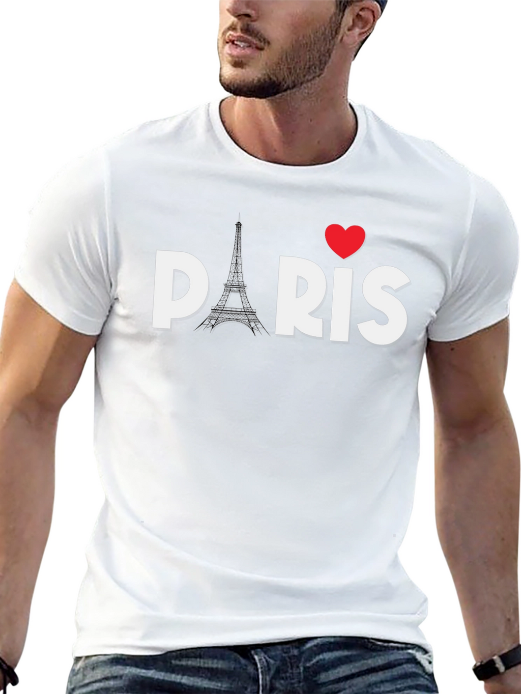 I Heart Paris Graphic Tee - Eiffel Tower T-Shirt