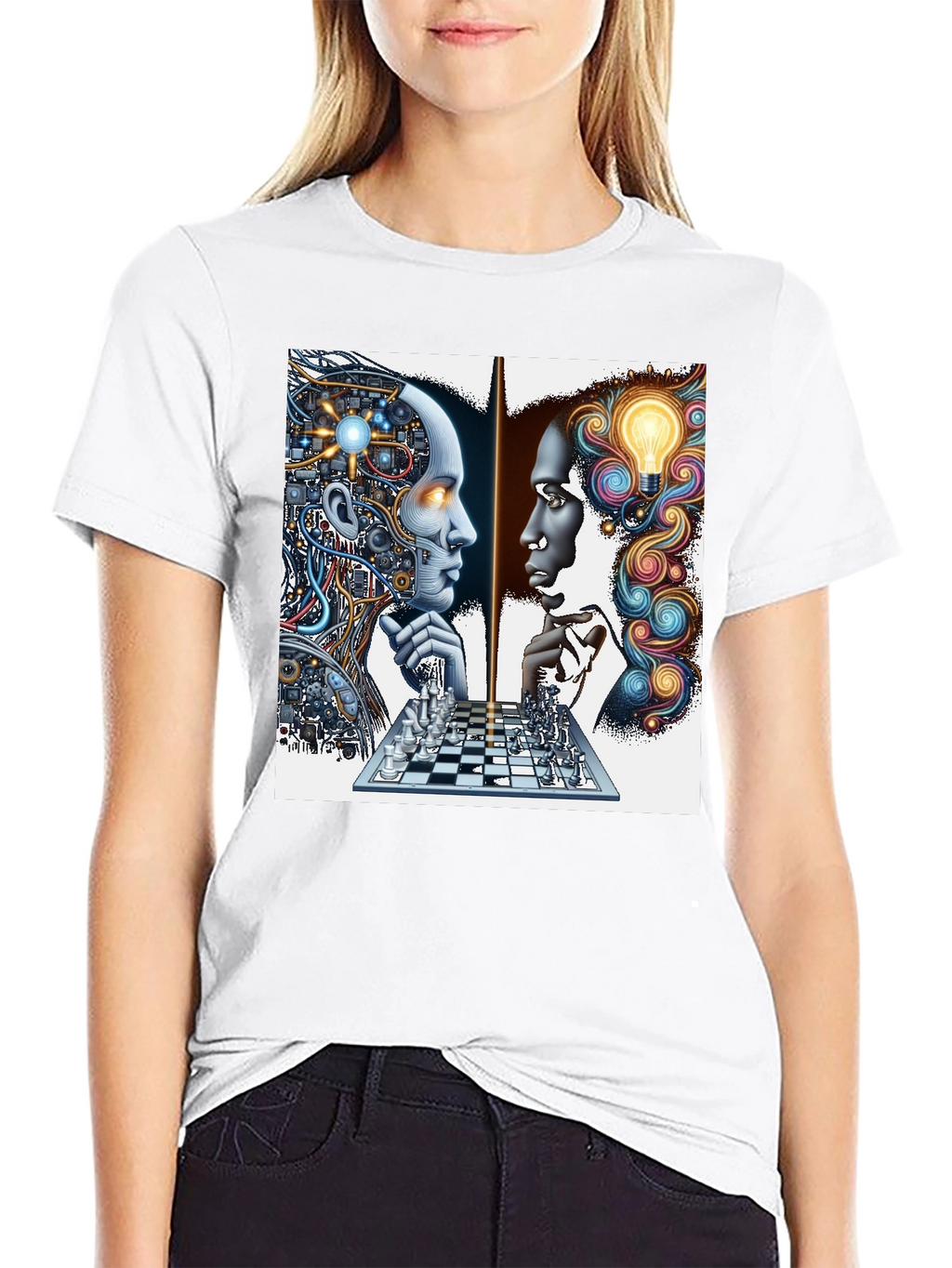 Mind vs. Machine Chess Game Tee