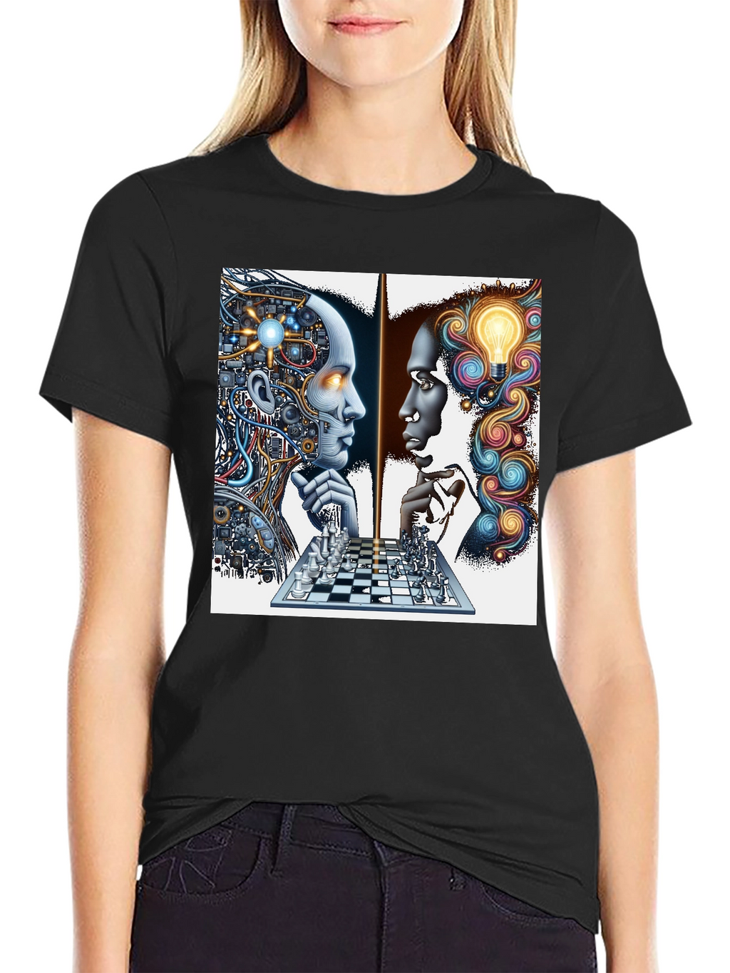 Mind vs. Machine Chess Game Tee